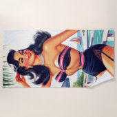  Beauty Zomer Pin Up Strandlaken (Voorkant)