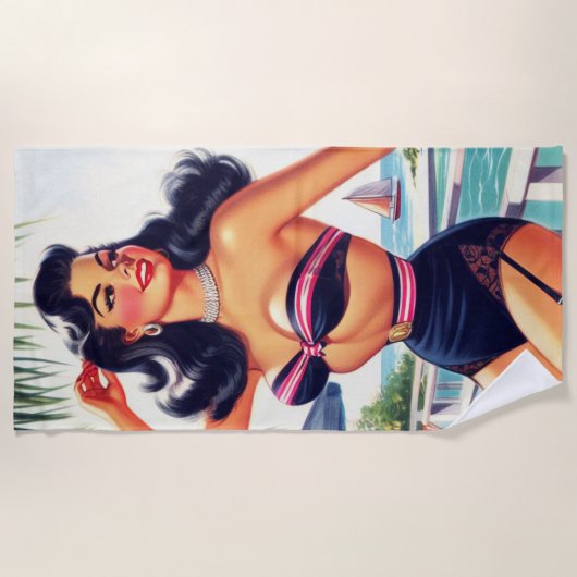  Beauty Zomer Pin Up Strandlaken (Voorkant)