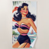  Beauty Zomer Pin Up Strandlaken (Voorkant)