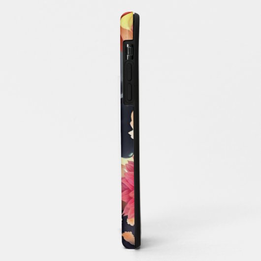 BEAUTY  ZWART VROUW BLOEMEN Case-Mate iPhone CASE (Achterkant/links)
