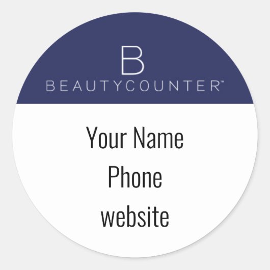 Beautycounter Aangepaste sticker (Voorkant)