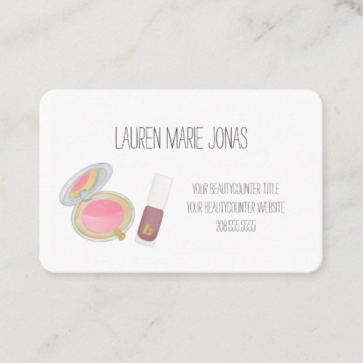 Beautycounter Consultant Product Visitekaartje (Voorkant)