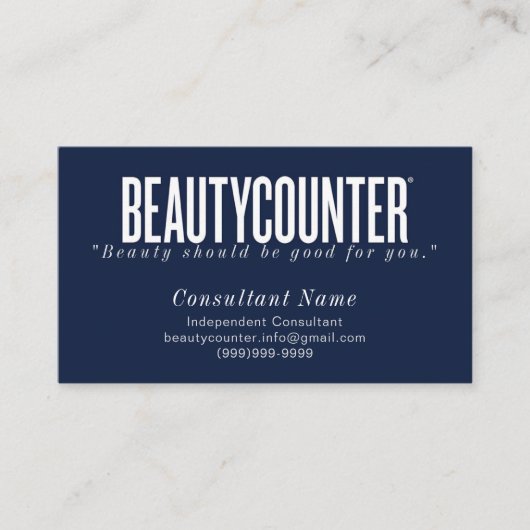 Beautycounter Consultant Visitekaartje (Voorkant)