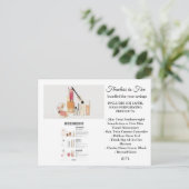 Beautycounter Makeup Info Kaart (Staand voorkant)