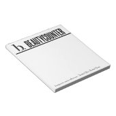 Beautycounter-Notitieblok met informatie Notitieblok (Schuin)