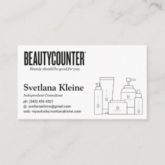 Beautycounter Visitekaartjes Black