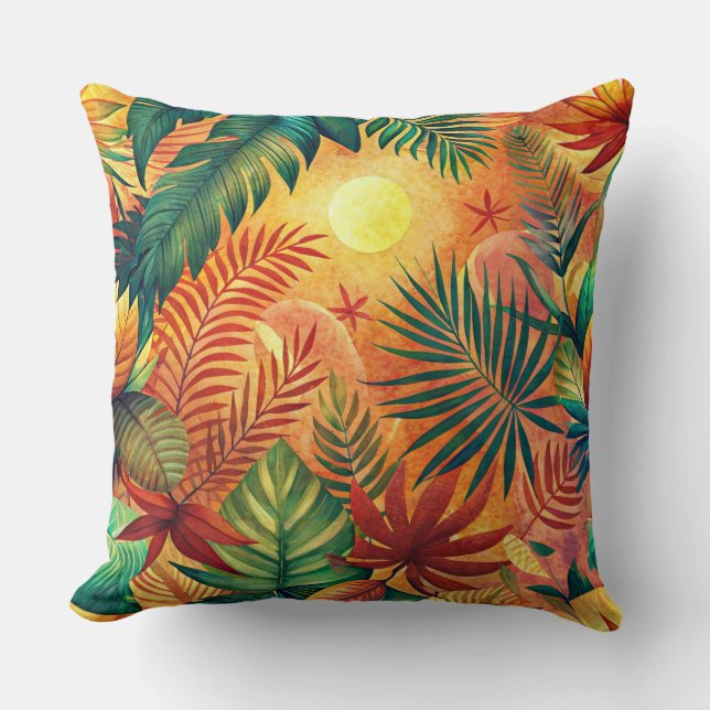 Beautyful Tropical  Pattern  Design Kissen Kussen (Voorkant)