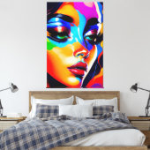 Beautyportret Canvas Afdruk (Insitu (Slaapkamer))