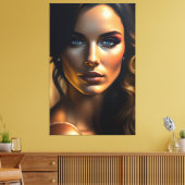 Beautyportret Canvas Afdruk (Insitu (Woonkamer))