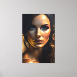 Beautyportret Canvas Afdruk