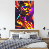 Beautyportret Canvas Afdruk (Insitu (Slaapkamer))