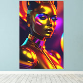 Beautyportret Canvas Afdruk (Insitu (Houten vloer))