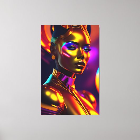 Beautyportret Canvas Afdruk (Voorkant)