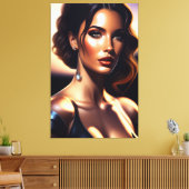 Beautyportret Canvas Afdruk (Insitu (Woonkamer))
