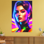 Beautyportret Canvas Afdruk (Insitu (Woonkamer))