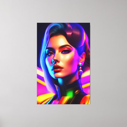 Beautyportret Canvas Afdruk (Voorkant)