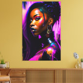 Beautyportret Canvas Afdruk (Insitu (Woonkamer))