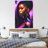 Beautyportret Canvas Afdruk (Insitu (Slaapkamer))