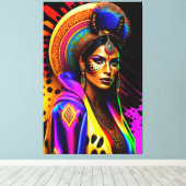 Beautyportret Canvas Afdruk (Insitu (Houten vloer))