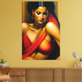 Beautyportret Canvas Afdruk (Insitu (Woonkamer))
