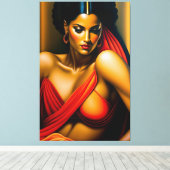 Beautyportret Canvas Afdruk (Insitu (Houten vloer))