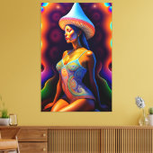 Beautyportret Canvas Afdruk (Insitu (Woonkamer))