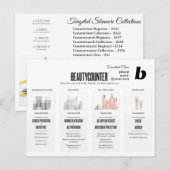 Beautyteller Skincare Regimens Uitnodiging Briefkaart (Voorkant / Achterkant)