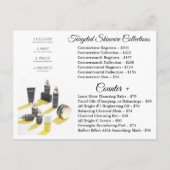 Beautyteller Skincare Regimens Uitnodiging Briefkaart (Achterkant)