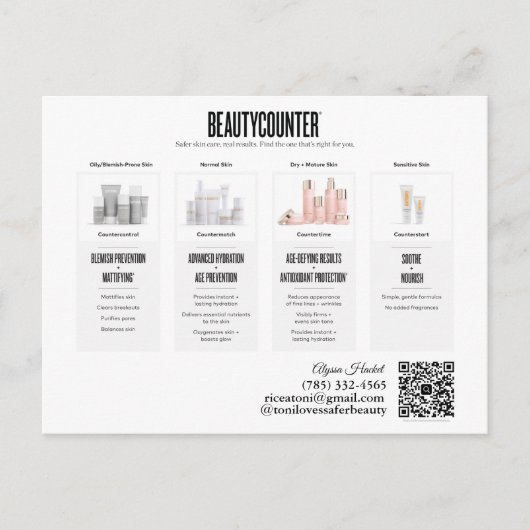 Beautyteller Skincare Regimens Uitnodiging Briefkaart (Voorkant)