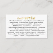 Beautyteller Visitekaartjes Roze (Achterkant)