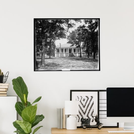 Beauvoir, tehuis van Jefferson Davis bij Biloxi, M Poster (Thuiskantoor)