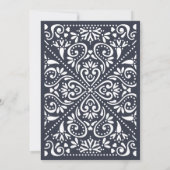 Beaux Arts bruiloft uitnodiging | inkt (Achterkant)