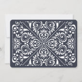 Beaux Arts bruiloft uitnodiging | inkt (Achterkant)