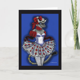 Beaux Arts Cat Greeting Card Kaart