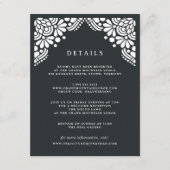 Beaux Arts Guest Information Card | Koolstof Informatiekaartje (Voorkant)