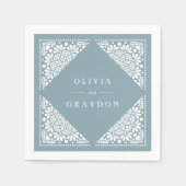 Beaux Arts Personalized Wedding Servetten (Voorkant)