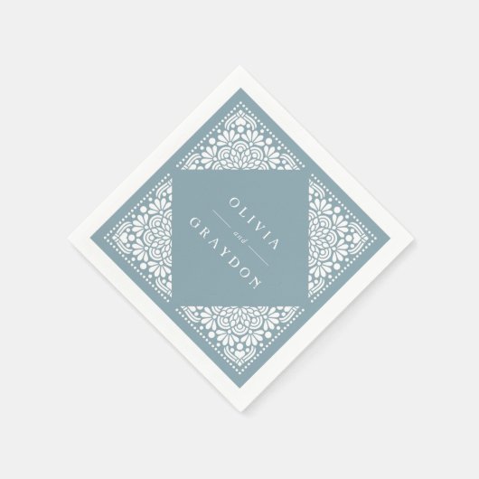 Beaux Arts Personalized Wedding Servetten (Hoek)