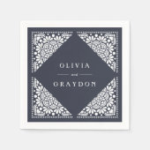 Beaux Arts Personalized Wedding Servetten (Voorkant)