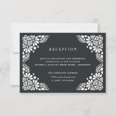 Beaux Arts Reception Card | Koolsteenkool Kaart (Voorkant)
