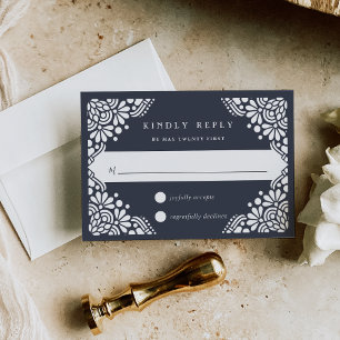 Beaux Arts RSVP-kaart   Inkt RSVP Kaartje