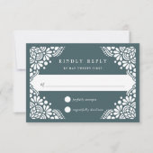 Beaux Arts RSVP-kaart | Spruce RSVP Kaartje (Voorkant)