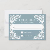 Beaux Arts RSVP-kaart | Tourmaline RSVP Kaartje (Voorkant)