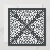 Beaux Arts Square Weddenschap | Koolstof Kaart (Achterkant)