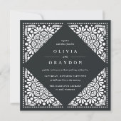 Beaux Arts Square Weddenschap | Koolstof Kaart (Voorkant)