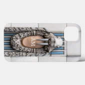 Beaux Arts Walrus Sculpture Custom Monogram Case-Mate iPhone Case (Achterkant (horizontaal))