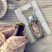 Beaux Arts Walrus Sculpture Custom Monogram Creditkaart Flessenopener