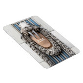 Beaux Arts Walrus Sculpture Custom Monogram Magneet (Rechterzijde)