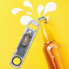 Beaux Arts Walrus Sculpture Custom Monogram Speed Flessenopener