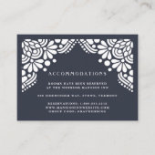 Beaux Arts Wedding Hotel Accommodatie Cards Informatiekaartje (Voorkant)