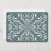 Beaux Arts Wedding Invitation | Spruce Kaart (Achterkant)